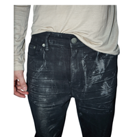 [03] residue denim jeans